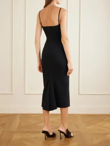 Givenchy Draped Cady Midi Dress | Thumbnail 3 Givenchy Draped Cady Midi Dress | Thumbnail 3