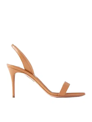 Aquazzura So Nude 85 Leather Slingback Sandals | Thumbnail 1 Aquazzura So Nude 85 Leather Slingback Sandals | Thumbnail 1