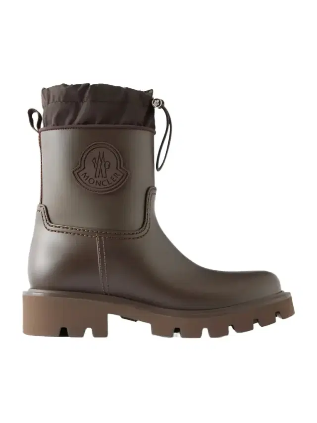 Moncler Kickstream Shell-trimmed Rubber Boots