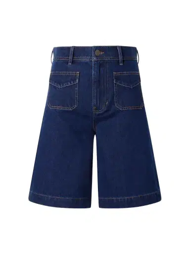 Veronica Beard Carter Cotton And Silk-blend Denim Shorts | Thumbnail 1