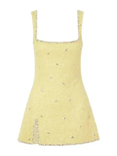 Clio Peppiatt Athena Embellished Stretch-mesh Mini Dress | Thumbnail 1 Clio Peppiatt Athena Embellished Stretch-mesh Mini Dress | Thumbnail 1