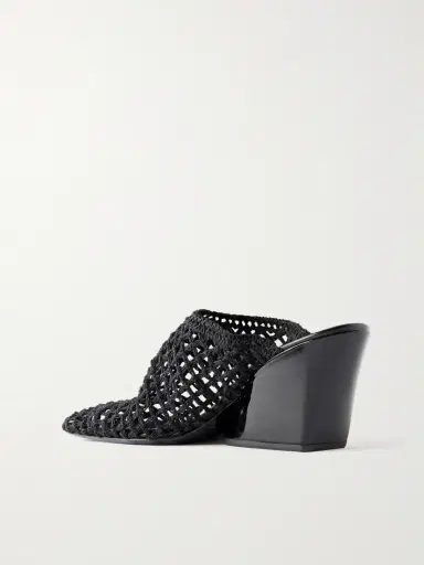 Proenza Schouler Slant 70 Leather-trimmed Crocheted Mules | Thumbnail 3 Proenza Schouler Slant 70 Leather-trimmed Crocheted Mules | Thumbnail 3