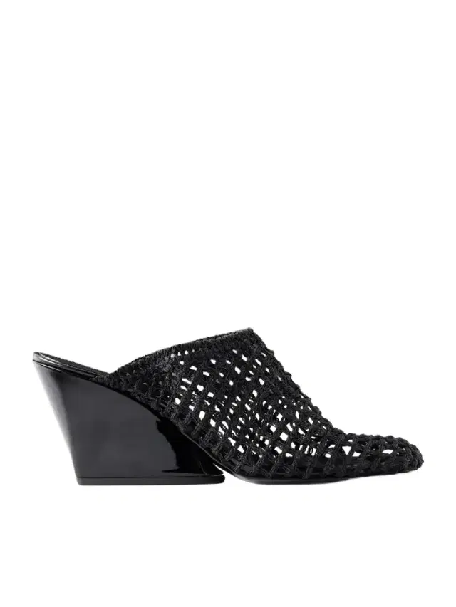 Proenza Schouler Slant 70 Leather-trimmed Crocheted Mules