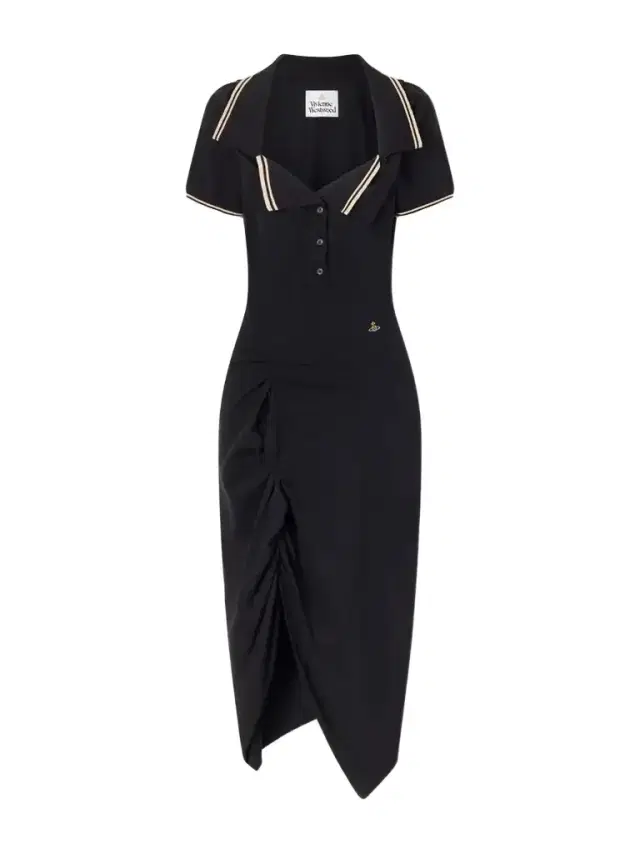 Vivienne Westwood Long Monday Pulling Ruched Cotton-piquet Midi Dress