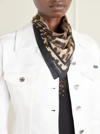 Dolce & Gabbana Leopard-print Silk-twill Scarf | Thumbnail 2 Dolce & Gabbana Leopard-print Silk-twill Scarf | Thumbnail 2