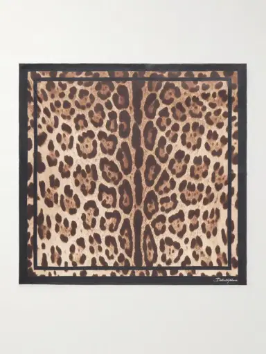 Dolce & Gabbana Leopard-print Silk-twill Scarf | Thumbnail 3 Dolce & Gabbana Leopard-print Silk-twill Scarf | Thumbnail 3
