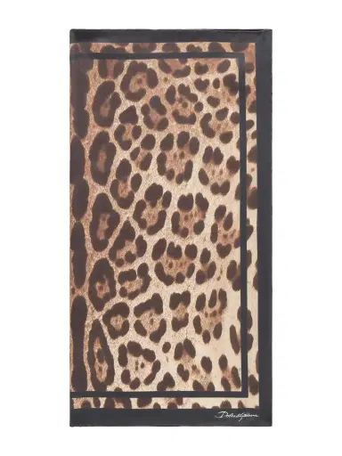 Dolce & Gabbana Leopard-print Silk-twill Scarf | Thumbnail 1 Dolce & Gabbana Leopard-print Silk-twill Scarf | Thumbnail 1