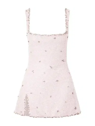 Clio Peppiatt Athena Embellished Stretch-mesh Mini Dress | Thumbnail 1 Clio Peppiatt Athena Embellished Stretch-mesh Mini Dress | Thumbnail 1