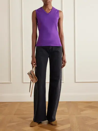 FLORE FLORE Jill Organic Cotton-jersey Tank | Thumbnail 2