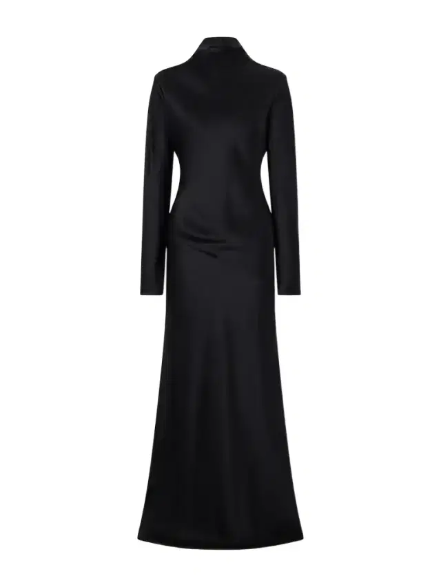 Gio Open-back Silk-cloqué Maxi Dress