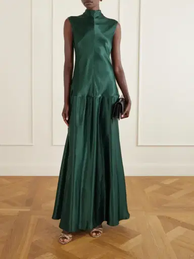 FFORME Nyx Sleeveless Pleated Crepe Maxi Dress | Thumbnail 2 FFORME Nyx Sleeveless Pleated Crepe Maxi Dress | Thumbnail 2