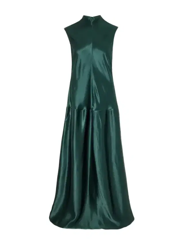 Nyx Sleeveless Pleated Crepe Maxi Dress