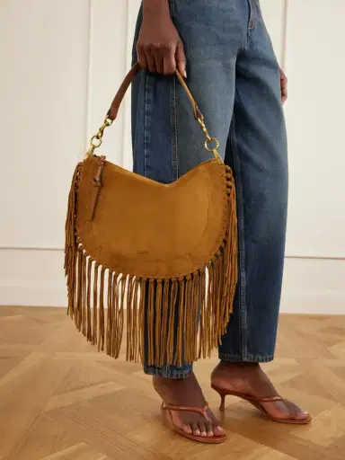 Isabel Marant Oskan Soft Fringed Suede Shoulder Bag | Thumbnail 2 Isabel Marant Oskan Soft Fringed Suede Shoulder Bag | Thumbnail 2