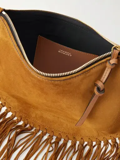 Isabel Marant Oskan Soft Fringed Suede Shoulder Bag | Thumbnail 6 Isabel Marant Oskan Soft Fringed Suede Shoulder Bag | Thumbnail 6