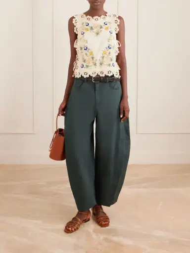 Sea Odessa Belted Cotton Wide-leg Pants | Thumbnail 2 Sea Odessa Belted Cotton Wide-leg Pants | Thumbnail 2
