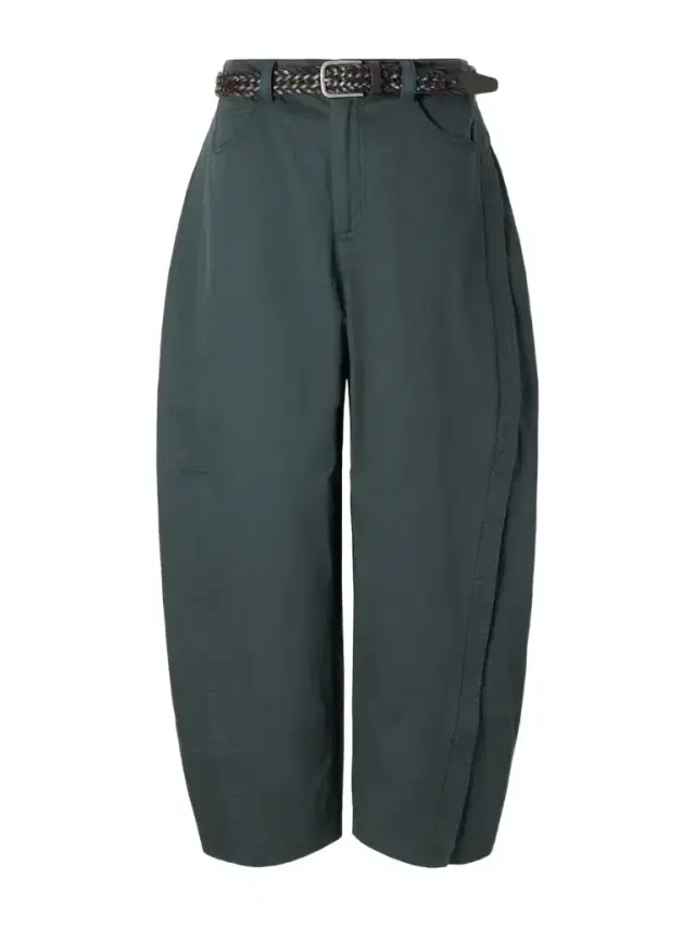 Odessa Belted Cotton Wide-leg Pants