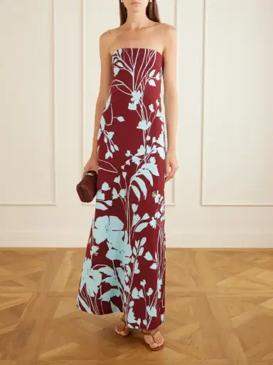 Cara Cara Benita Floral-print Stretch-crepe Strapless Maxi Dress | Thumbnail 2 Cara Cara Benita Floral-print Stretch-crepe Strapless Maxi Dress | Thumbnail 2