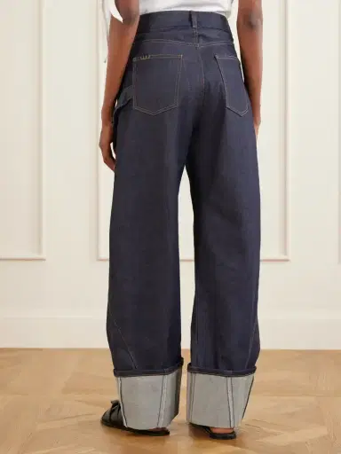 JW Anderson High-rise Embroidered Wide-leg Jeans | Thumbnail 3 JW Anderson High-rise Embroidered Wide-leg Jeans | Thumbnail 3