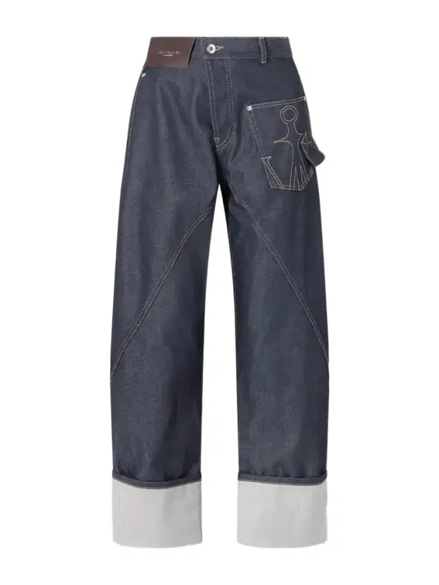 JW Anderson High-rise Embroidered Wide-leg Jeans