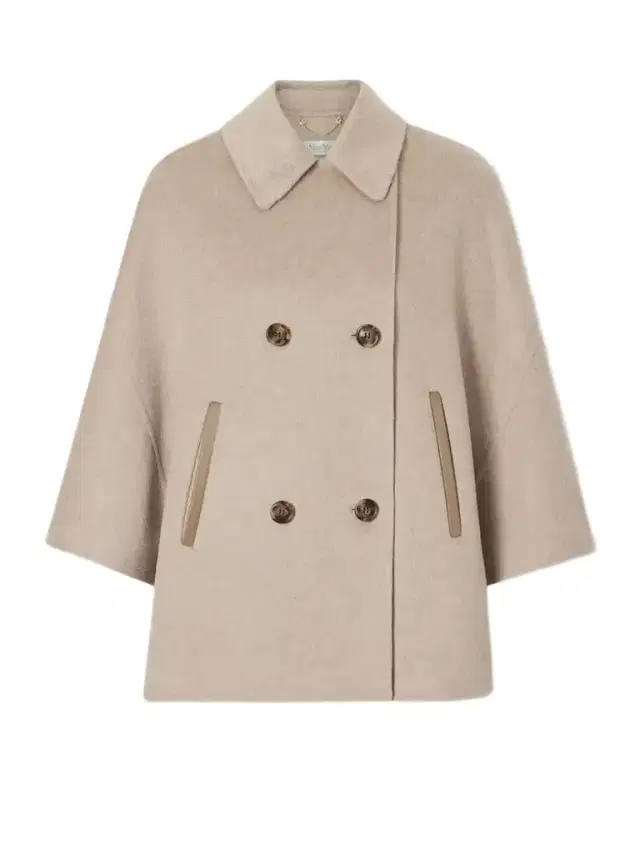 Max Mara Leather-trimmed Cashmere Cape