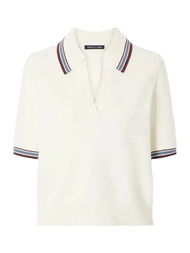 Quinelle Striped Cotton-blend Polo Shirt