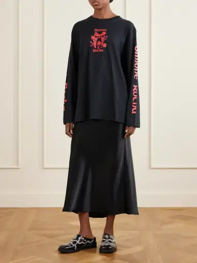Simone Rocha Logo-printed Cotton-jersey T-shirt | Thumbnail 2 Simone Rocha Logo-printed Cotton-jersey T-shirt | Thumbnail 2
