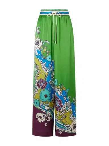 ALÉMAIS Nanci Floral-print Silk-satn Wide-leg Pants | Thumbnail 1 ALÉMAIS Nanci Floral-print Silk-satn Wide-leg Pants | Thumbnail 1