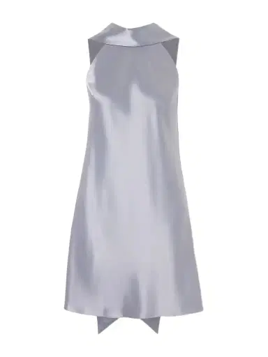 Galvan Siena Satin Halterneck Mini Dress | Thumbnail 1