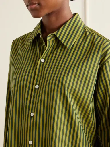 Comme Si La Classica Striped Cotton-poplin Shirt | Thumbnail 5 Comme Si La Classica Striped Cotton-poplin Shirt | Thumbnail 5