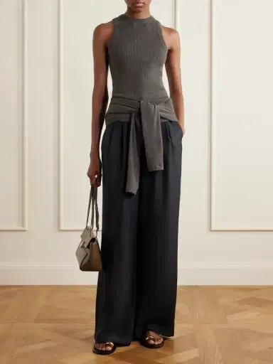 Lisa Yang Amya Ribbed Cotton And Cashmere-blend Tank | Thumbnail 2 Lisa Yang Amya Ribbed Cotton And Cashmere-blend Tank | Thumbnail 2