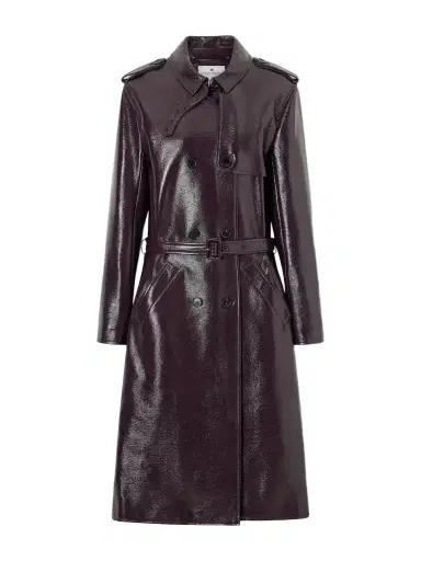 Courrèges Belted Cotton-blend Vinyl Trench Coat | Thumbnail 1 Courrèges Belted Cotton-blend Vinyl Trench Coat | Thumbnail 1