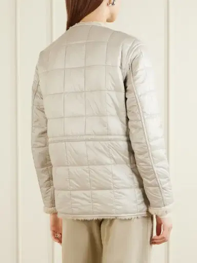 Moncler Tipule Plush And Leather-trimmed Shell Jacket | Thumbnail 4