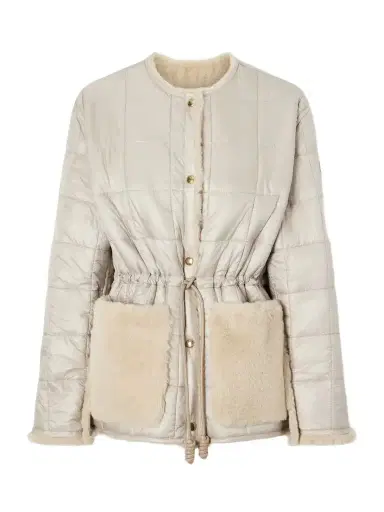 Moncler Tipule Plush And Leather-trimmed Shell Jacket | Thumbnail 1