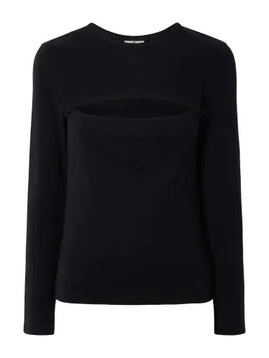 Courrèges Slash Logo-embroidered Cut-out Cotton Shirt | Thumbnail 1