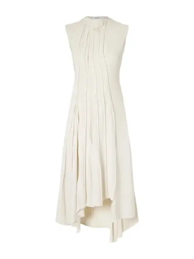 Victoria Beckham Pleated Cady Midi Dress