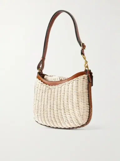 Isabel Marant Oskan Wicker Leather-trimmed Wicker Shoulder Bag | Thumbnail 4 Isabel Marant Oskan Wicker Leather-trimmed Wicker Shoulder Bag | Thumbnail 4