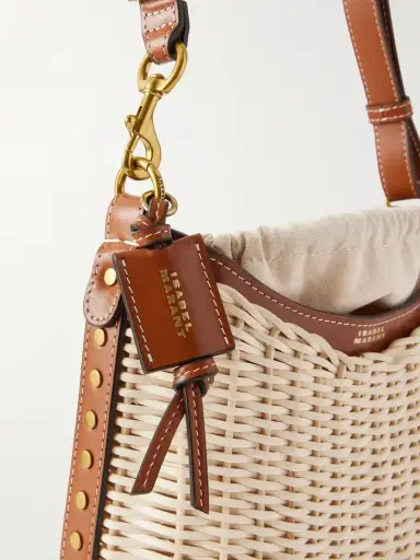 Isabel Marant Oskan Wicker Leather-trimmed Wicker Shoulder Bag | Thumbnail 5 Isabel Marant Oskan Wicker Leather-trimmed Wicker Shoulder Bag | Thumbnail 5