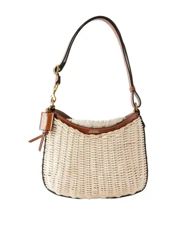 Isabel Marant Oskan Wicker Leather-trimmed Wicker Shoulder Bag | Thumbnail 1 Isabel Marant Oskan Wicker Leather-trimmed Wicker Shoulder Bag | Thumbnail 1