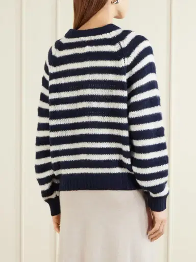 Lisa Yang Reni Striped Cashmere And Silk-blend Sweater | Thumbnail 4 Lisa Yang Reni Striped Cashmere And Silk-blend Sweater | Thumbnail 4