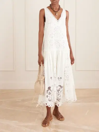 Sea Gardener Broderie Anglaise Cotton-blend Dress | Thumbnail 2