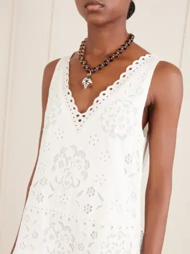 Sea Gardener Broderie Anglaise Cotton-blend Dress | Thumbnail 4