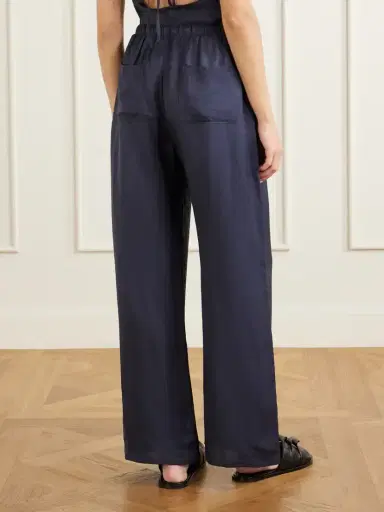 LESET Daniel Satin Wide-leg Pants | Thumbnail 4 LESET Daniel Satin Wide-leg Pants | Thumbnail 4