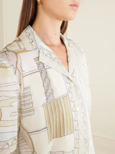 Tory Burch Printed Cotton-voile Shirt | Thumbnail 4 Tory Burch Printed Cotton-voile Shirt | Thumbnail 4
