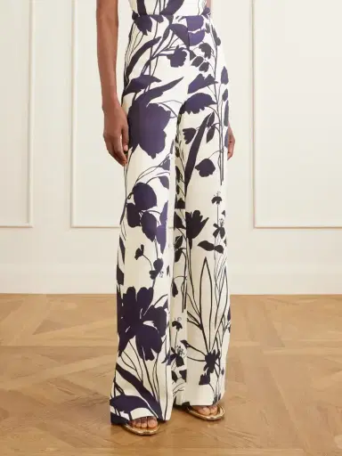 Cara Cara Pisa Floral-print Stretch-crepe Wide-leg Pants | Thumbnail 3 Cara Cara Pisa Floral-print Stretch-crepe Wide-leg Pants | Thumbnail 3