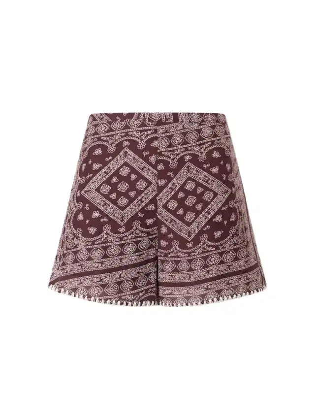 Tennison Printed Cotton-blend Voile Shorts