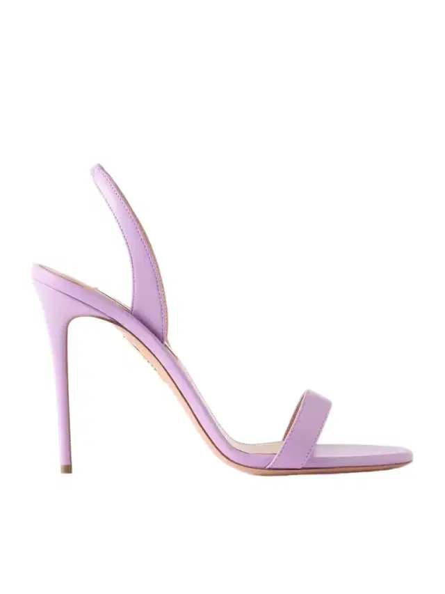 Aquazzura So Nude 105 Leather Slingback Sandals
