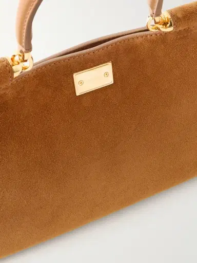 Dolce & Gabbana Vittoria Leather-trimmed Suede Tote | Thumbnail 5