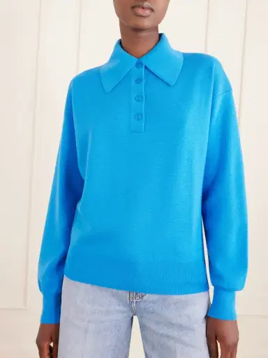 ALÉMAIS Claudia Knitted Wool Polo Shirt | Thumbnail 3 ALÉMAIS Claudia Knitted Wool Polo Shirt | Thumbnail 3