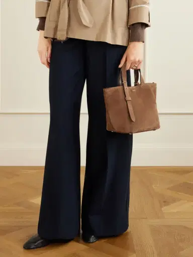 Max Mara Archetipo Logo-embellished Suede Tote | Thumbnail 2
