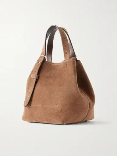 Max Mara Archetipo Logo-embellished Suede Tote | Thumbnail 4